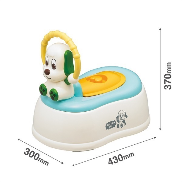 miffy ハンドル付きおまる グレー/ホワイト （補助便座 ステップ