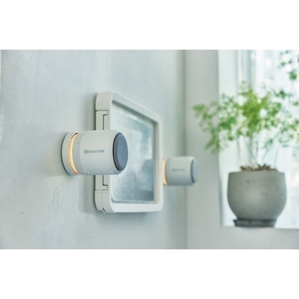 RHYTHM 防水BluetoothスピーカーMAGSPEAKER DUOライトグレー