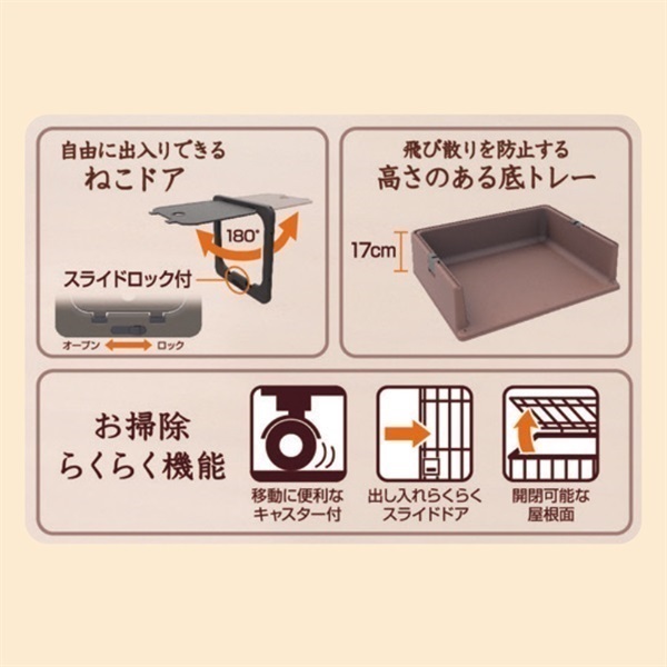 necoco 仔猫からのしつけにもぴったりな キャットルームサークル 1個