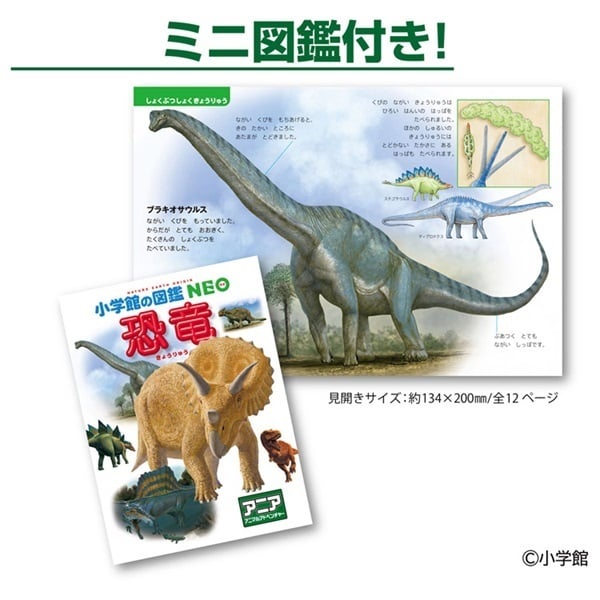 予約 2026年6月27日発売 アニア 小学館の図鑑NEO 恐竜 ミニ図鑑付き