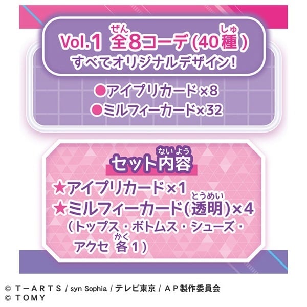 ひみつのアイプリミルフィーカードR vol.1 お一人さま3点限り