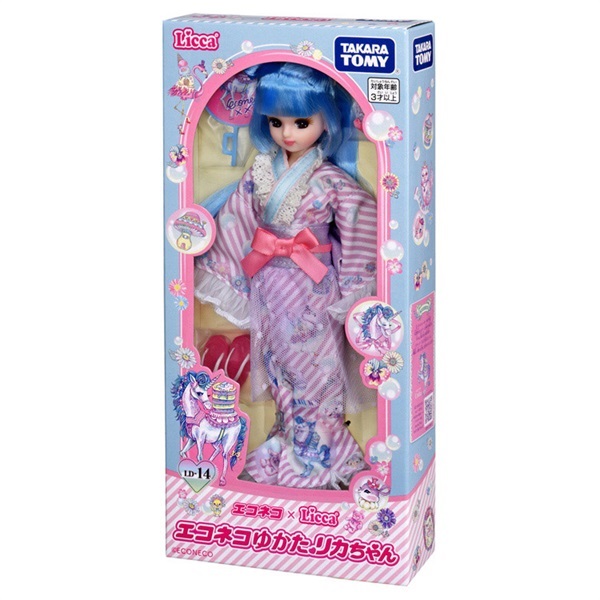 リカちゃん LD－14 エコネコゆかたリカちゃん お一人さま3点