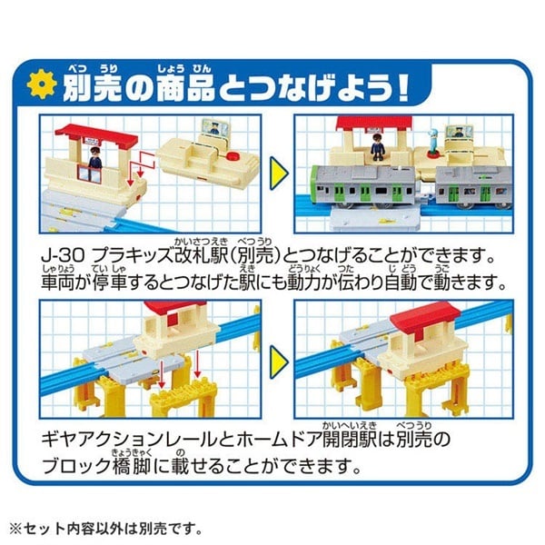 プラレール J－29 アクションタウン ホームドア開閉駅 お一人さま3