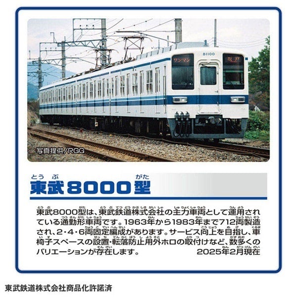 プラレール S－61 東武8000型 お一人さま3点限り 4904810957867