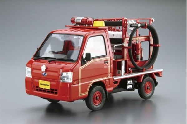 アオシマ ザ・モデルカーNo.119 1/24 スバル TT2 サンバー 消防