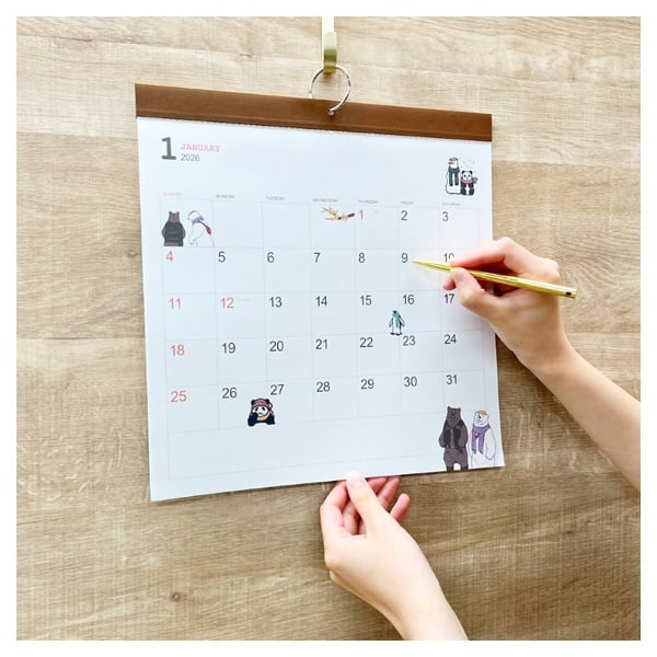 2026年】 壁掛けカレンダー しろくまカフェ | イオンスタイル