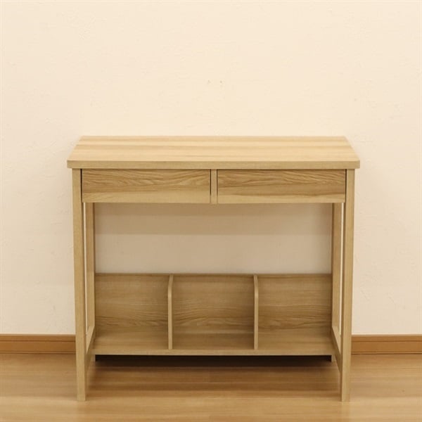 コンパクトシンプルデスク ナチュラル 学習デスク 学習机 勉強机 机