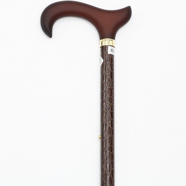 イタリア製　天然木×アクリルステッキ カラフルステッキ レザータッチ 伸縮 WATAKI | イオンスタイル