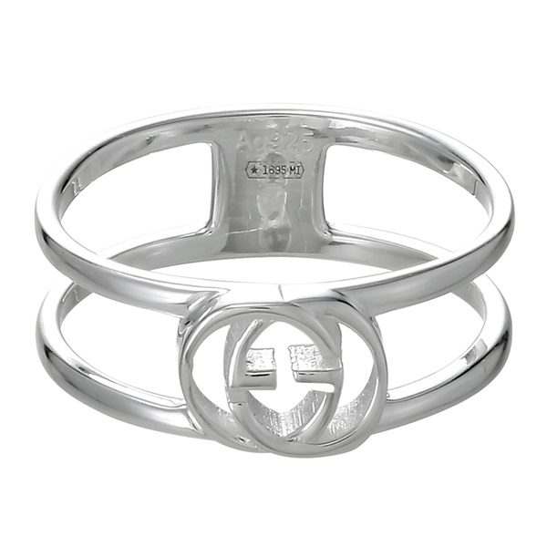 08 BUZ>GUCCI(グッチ) インターロッキング スリム オープン