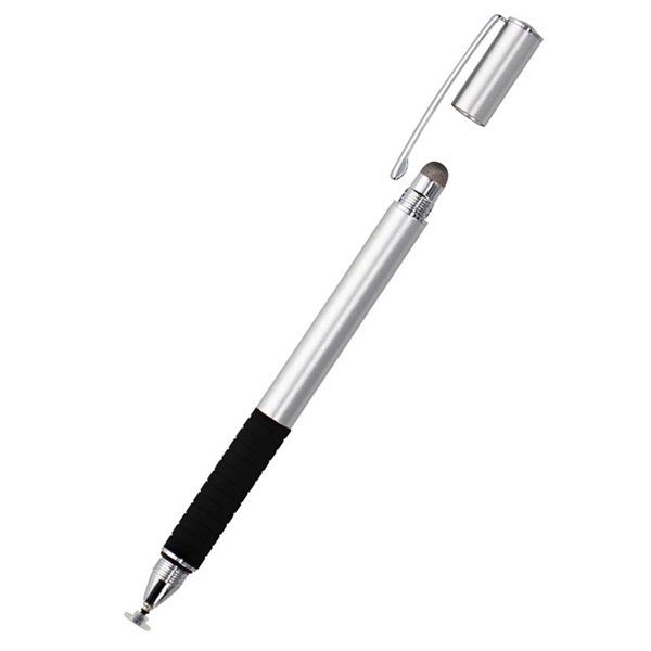 これ1本で2通りの書きごごち導電繊維タイプとクリアな丸型ヘッド