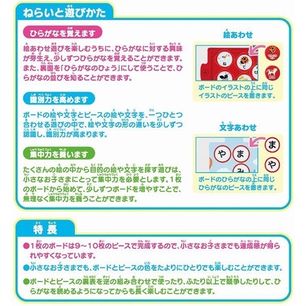 KUMONくもん 絵あわせ きしゃポッポ あいうえお ひらがな