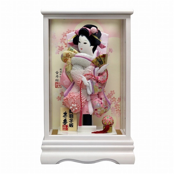 寿慶 親王ケース・羽子板ケース飾りセット「小春」 SST-338