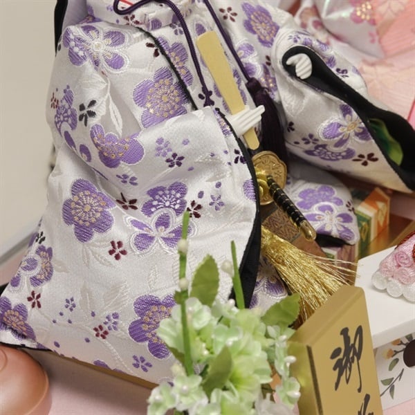 雛人形　ビンテージ 雛人形「さらさら 立雛 京刺繍・花の音・桜花（WEB限定）」｜雛人形の
