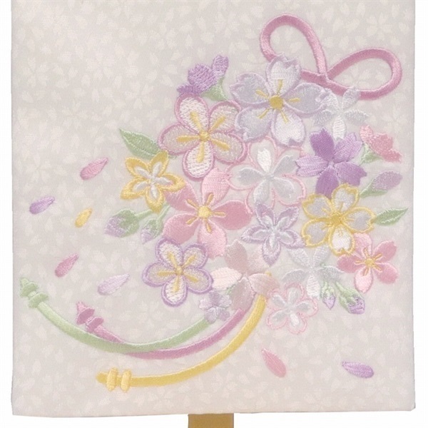 はがき申込式】寿慶 刺繍名前旗 桜結び 4944358069493 ひな人形 雛人形