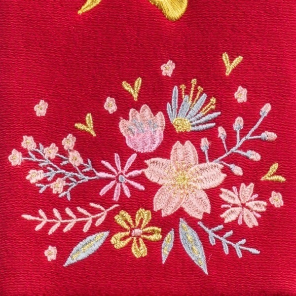 2次元コード申込式】【はがき申込式】寿慶 刺繍名前旗 フローラ 小