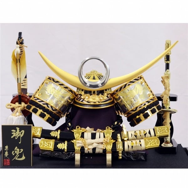 寿慶 兜ケース飾り｢双竜(そうりゅう)｣ 五月人形 かぶと コンパクト