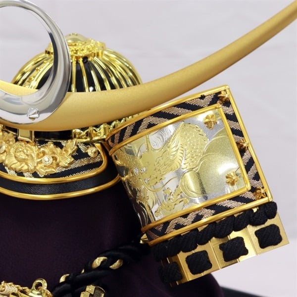 寿慶 兜ケース飾り｢双竜(そうりゅう)｣ 五月人形 かぶと コンパクト