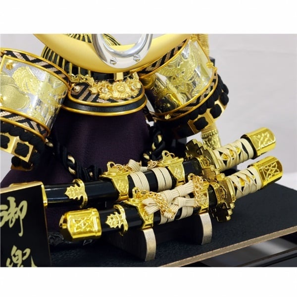 寿慶 兜ケース飾り｢双竜(そうりゅう)｣ 五月人形 かぶと コンパクト