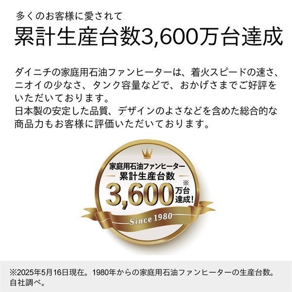 ダイニチ 石油ファンヒーター FW-3225NC-W ムーンホワイト | イオン