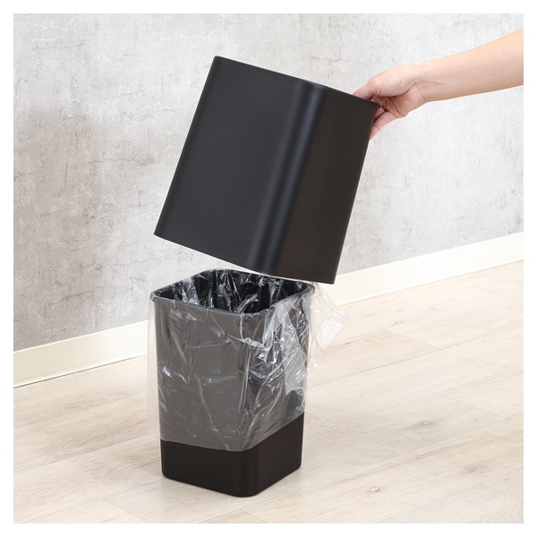 袋が隠せるゴミ箱 角形 8L | イオンスタイルオンライン 衣料品・暮らし