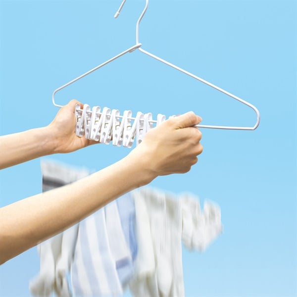 小久保工業所 洗濯物が1度に外せるピンチハンガー10ピンチ付 | イオン