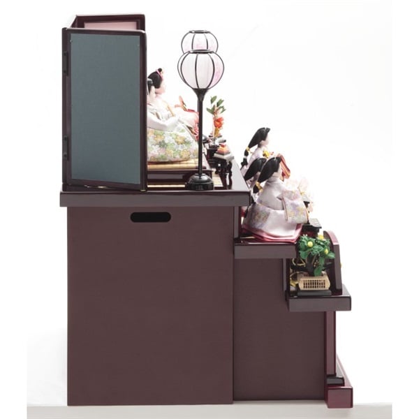 久月 三段収納飾り「桃小町 結月」 4960282394111 ひな人形 雛人形