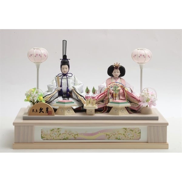 久月 親王ケース飾り「小雪」 4960282394173 ひな人形 雛人形 | イオン