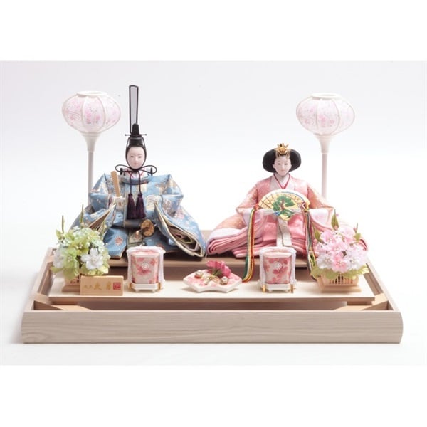 久月 親王ケース飾り「清花」 4960282394210 ひな人形 雛人形 | イオン