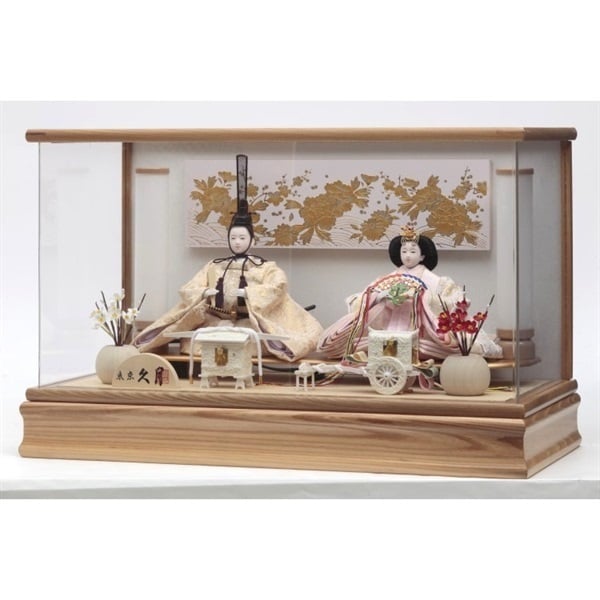 久月 親王ケース飾り「心陽」 4960282394227 ひな人形 雛人形 | イオン