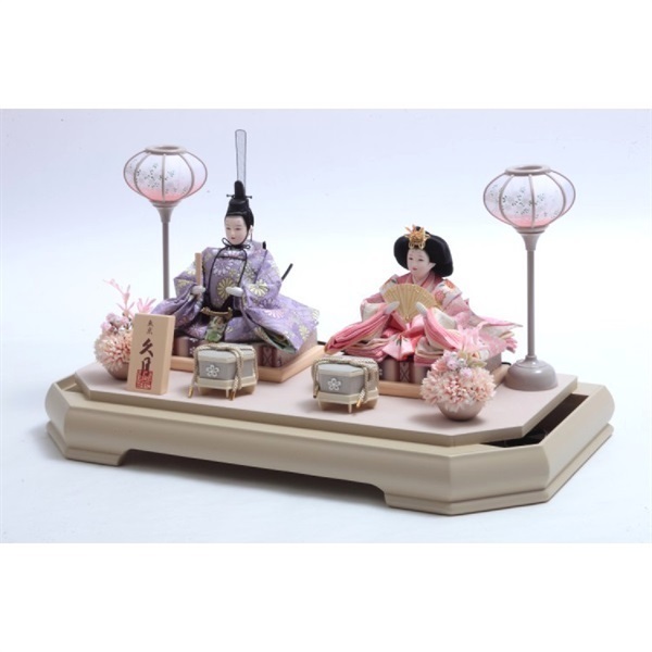 完売】久月 親王ケース飾り「美結」 4960282394234 ひな人形 雛人形