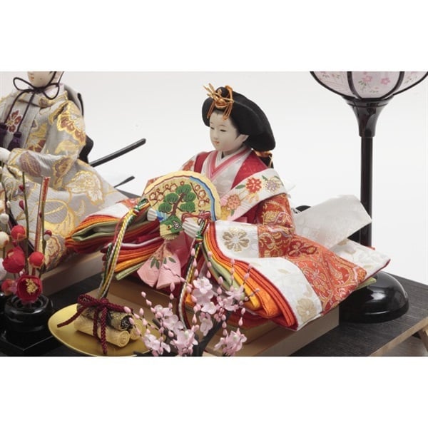 久月 親王ケース飾り「桜月夜」 4960282394265 ひな人形 雛人形