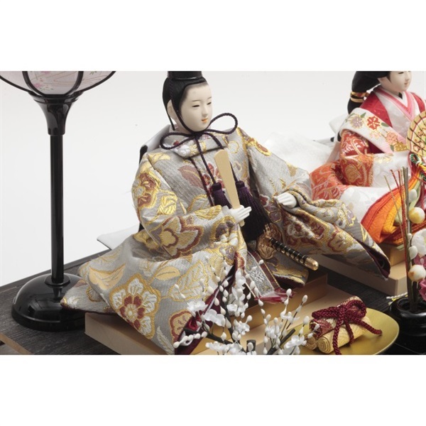 久月 親王ケース飾り「桜月夜」 4960282394265 ひな人形 雛人形