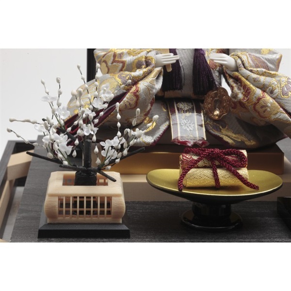 久月 親王ケース飾り「桜月夜」 4960282394265 ひな人形 雛人形