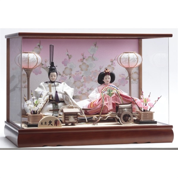 久月 親王ケース飾り「梅花」 4960282394289 ひな人形 雛人形 | イオン