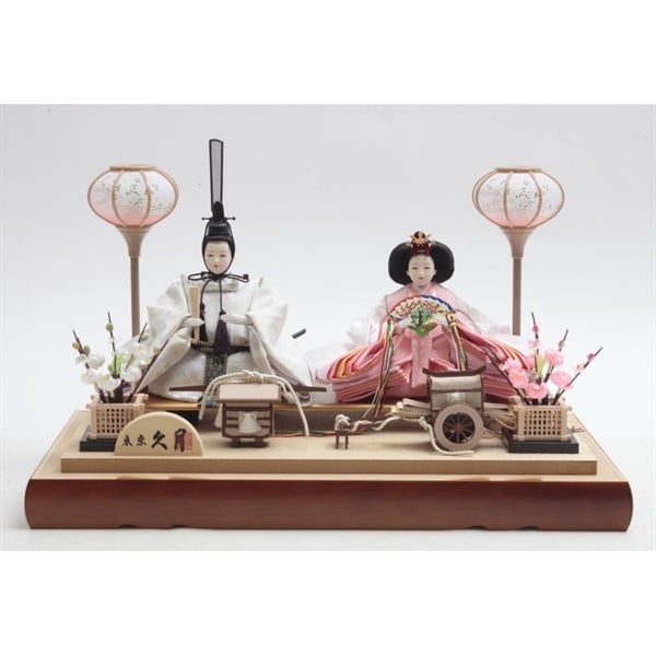 久月 親王ケース飾り「梅花」 4960282394289 ひな人形 雛人形 | イオン