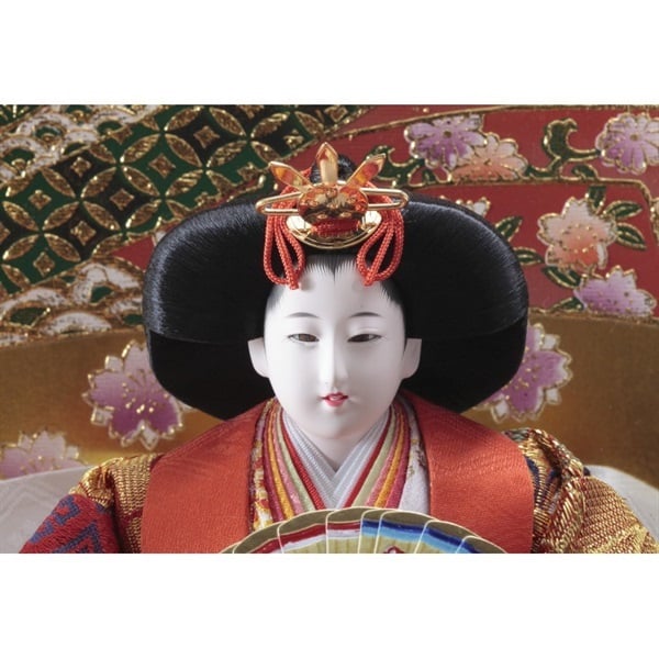 久月 五人ケース飾り「金彩吉祥」 4960282394357 ひな人形 雛人形