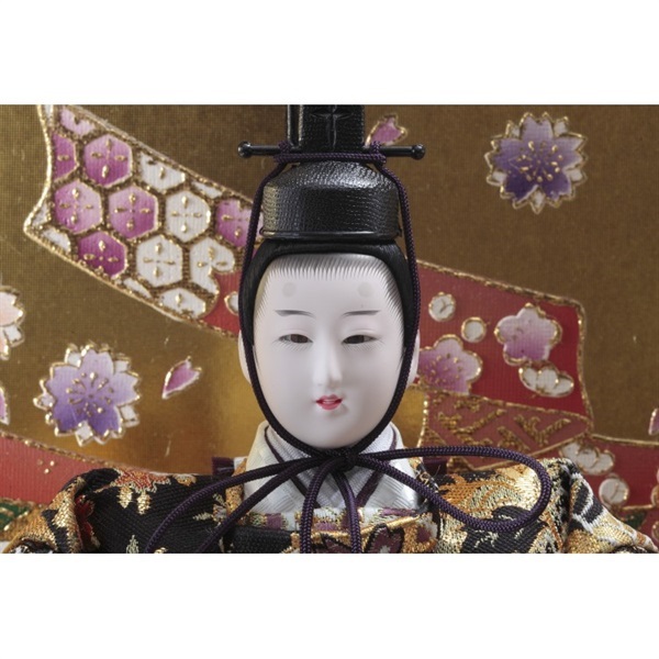 久月 五人ケース飾り「金彩吉祥」 4960282394357 ひな人形 雛人形