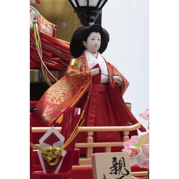 久月 五人ケース飾り「金彩吉祥」 4960282394357 ひな人形 雛人形