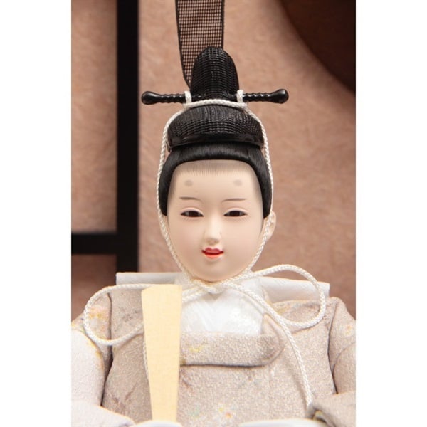 久月 親王ケース飾り「円形 凛」 4960282394388 ひな人形 雛人形