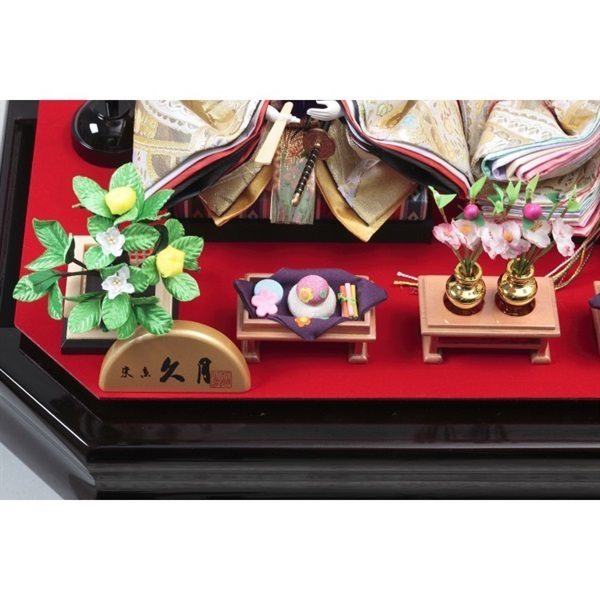 久月 親王ケース飾り「ひかり」 4960282394395 ひな人形 雛人形