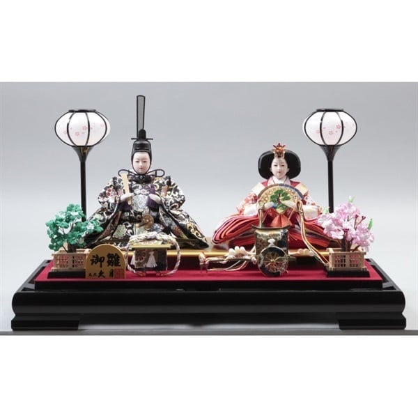 久月 親王ケース飾り「涼葉」 4960282394401 ひな人形 雛人形 | イオン