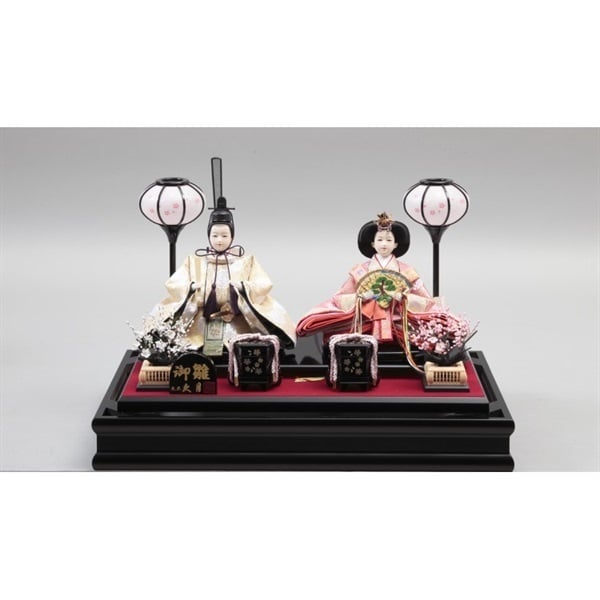 久月 親王ケース飾り「夢灯」 4960282394418 ひな人形 雛人形 | イオン