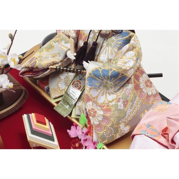 久月 親王ケース飾り「桃希」 4960282394432 ひな人形 雛人形 | イオン