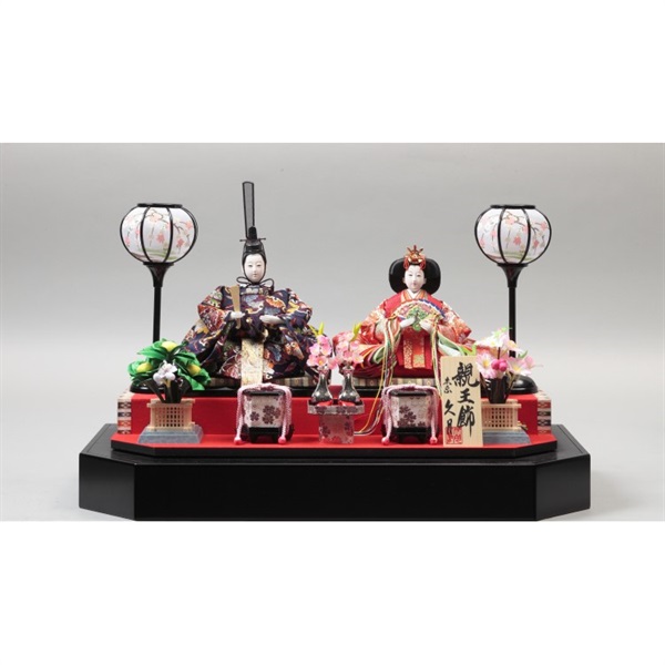 久月 親王ケース飾り「咲良」 4960282395590 ひな人形 雛人形 RKT