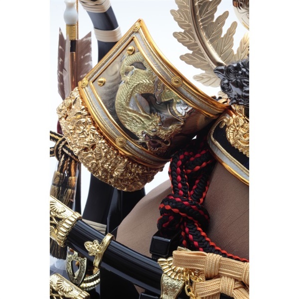 久月 兜ケース飾り「龍虎徳川(りゅうことくがわ)」 五月人形 かぶと