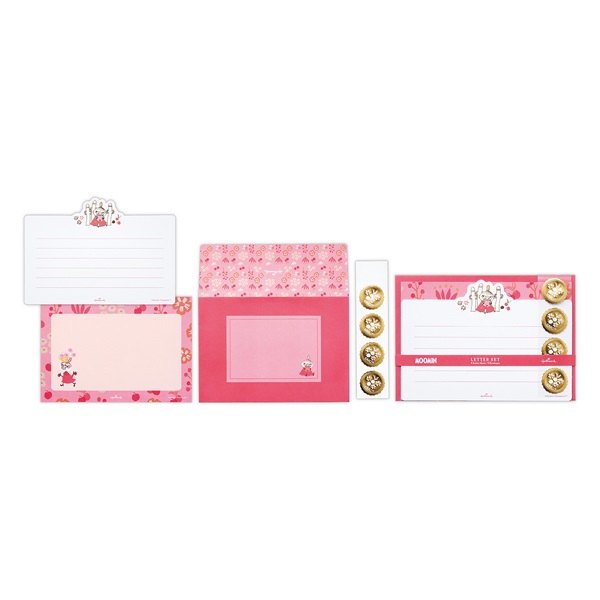 ムーミン フローラルレッド【レターセット】 | イオンスタイル