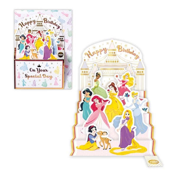 バースデーカード オルゴール ディズニープリンセス お城II