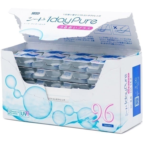 SEED シード ワンデー ピュアうるおいプラス 96枚パック BC8.8