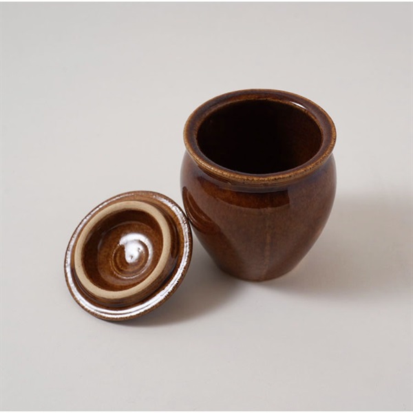 (568)茶色陶器の丸壺 ジョウビ 丸壺 | イオンスタイルオンライン 衣料品・暮らしの品を