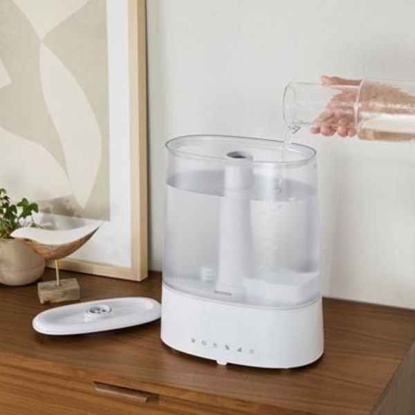 アイリスオーヤマ 上給水超音波ハイブリッド加湿器 AHM-HUT55A-W